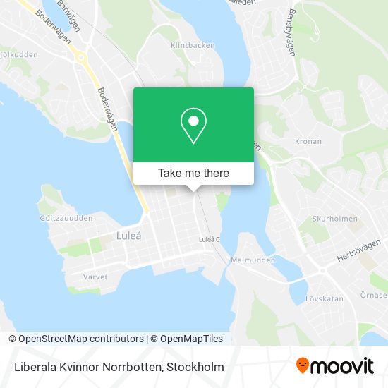 Liberala Kvinnor Norrbotten map