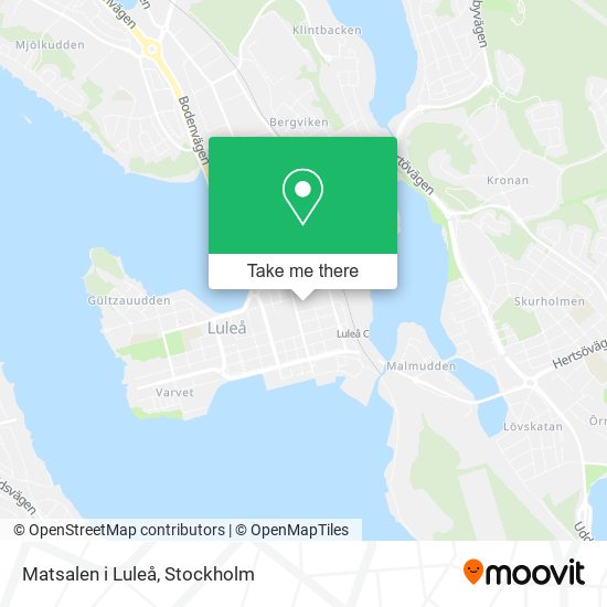 Matsalen i Luleå map