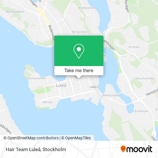 Hair Team Luleå map