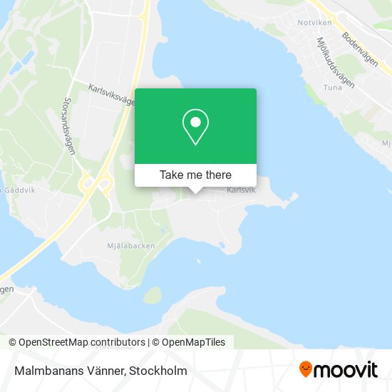 Malmbanans Vänner map