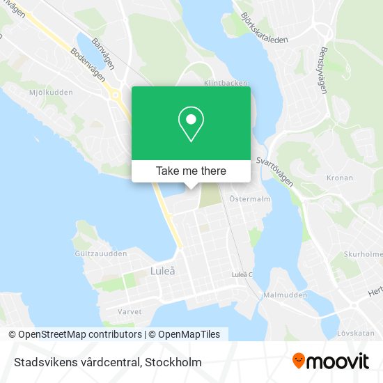 Stadsvikens vårdcentral map