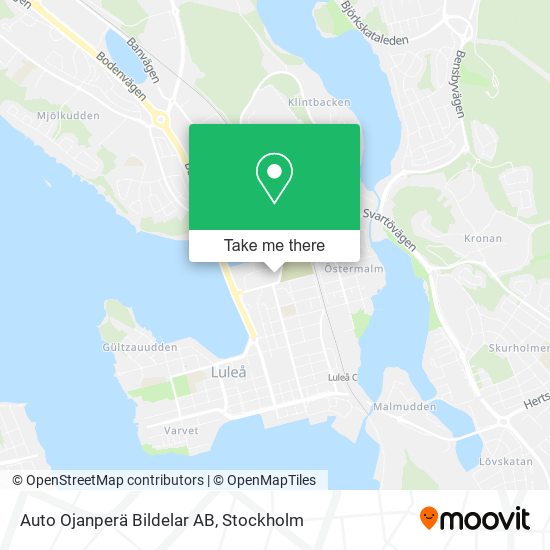 Auto Ojanperä Bildelar AB map