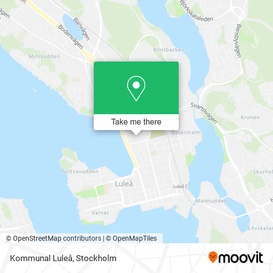 Kommunal Luleå map