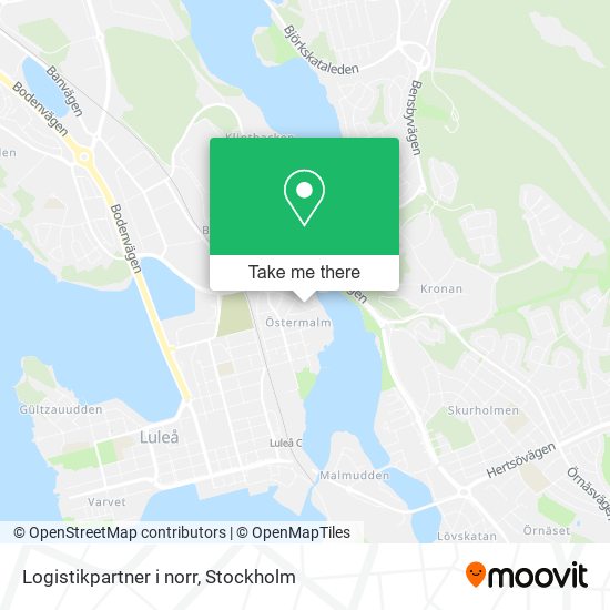 Logistikpartner i norr map