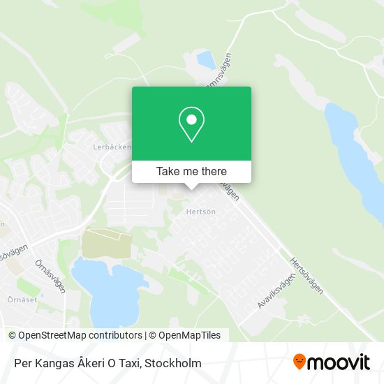 Per Kangas Åkeri O Taxi map