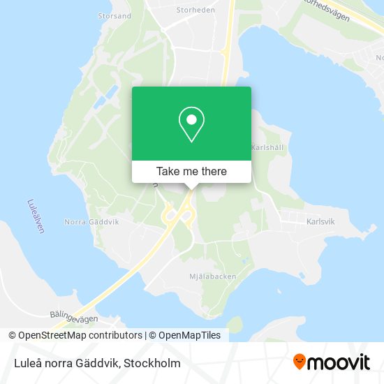 Luleå norra Gäddvik map