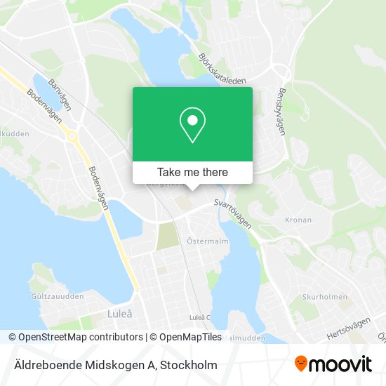 Äldreboende Midskogen A map