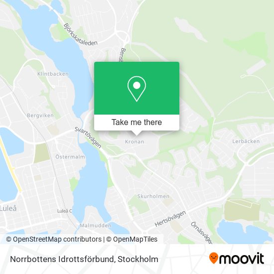 Norrbottens Idrottsförbund map