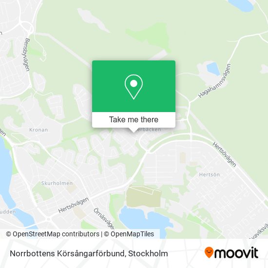 Norrbottens Körsångarförbund map