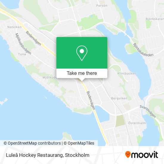 Luleå Hockey Restaurang map