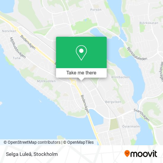 Selga Luleå map