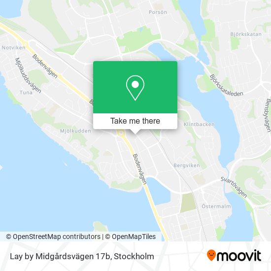 Lay by Midgårdsvägen 17b map