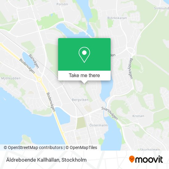 Äldreboende Kallhällan map