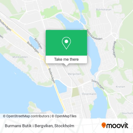 Burmans Butik i Bergviken map