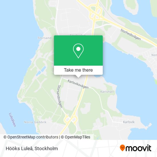 Hööks Luleå map