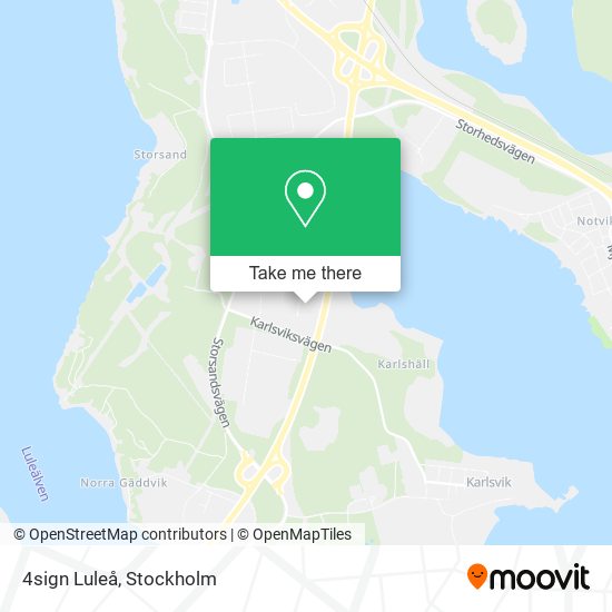 4sign Luleå map