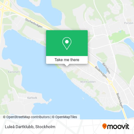 Luleå Dartklubb map