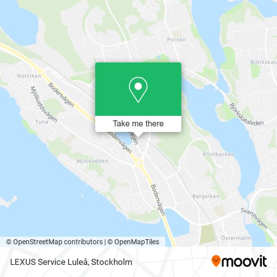 LEXUS Service Luleå map