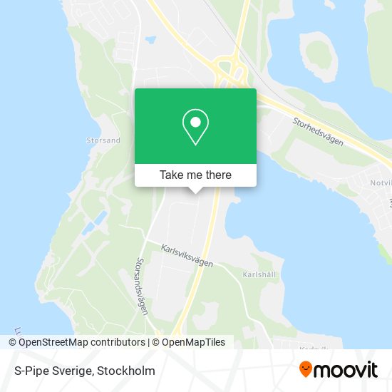 S-Pipe Sverige map