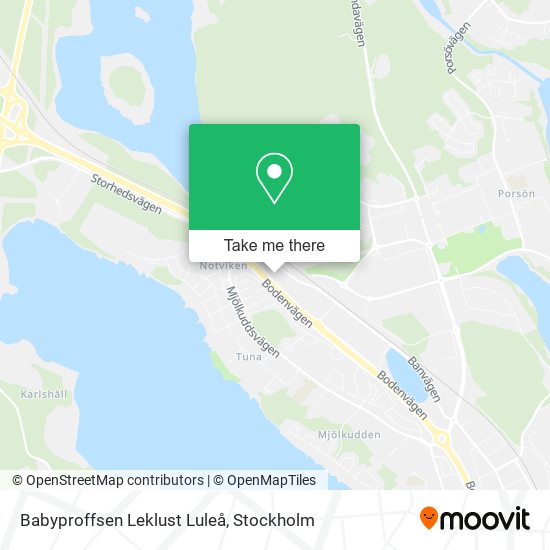 Babyproffsen Leklust Luleå map