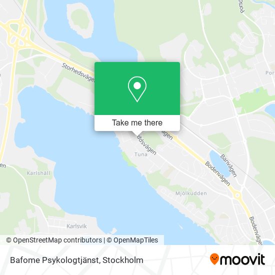 Bafome Psykologtjänst map