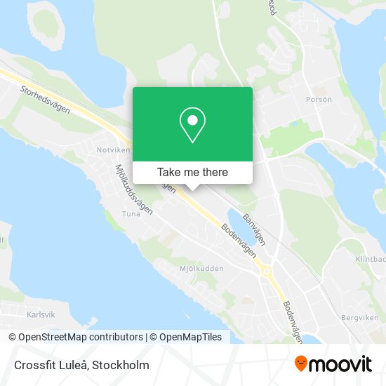 Crossfit Luleå map