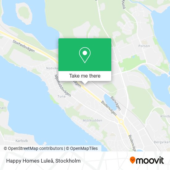 Happy Homes Luleå map