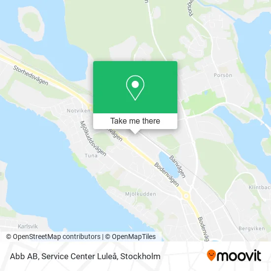Abb AB, Service Center Luleå map