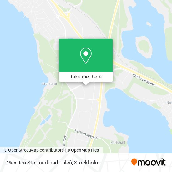 Maxi Ica Stormarknad Luleå map