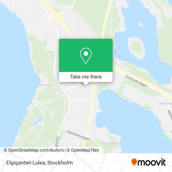 Elgiganten Lulea map