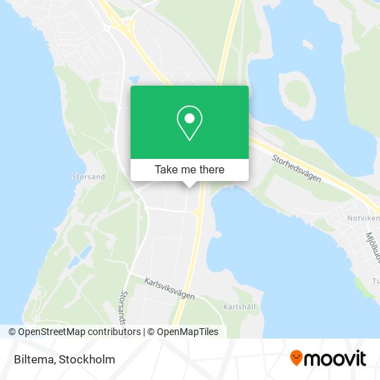 Biltema map