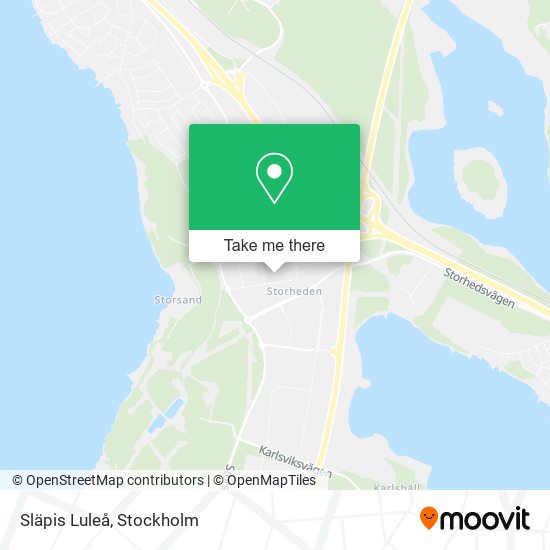 Släpis Luleå map