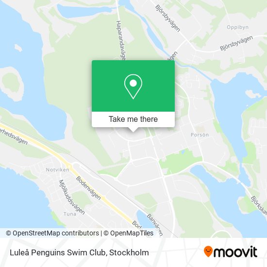 Luleå Penguins Swim Club map