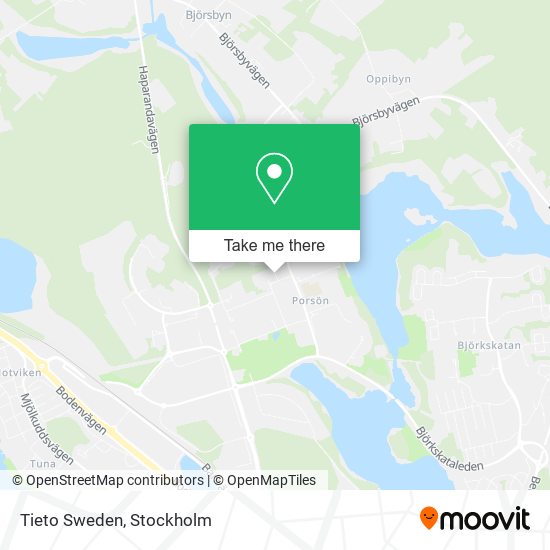 Tieto Sweden map