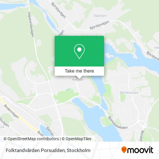 Folktandvården Porsudden map