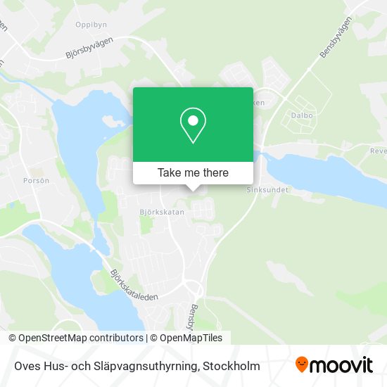 Oves Hus- och Släpvagnsuthyrning map