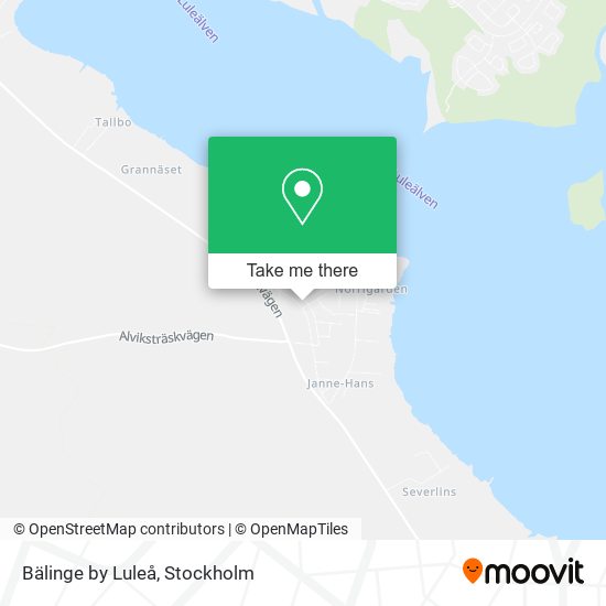Bälinge by Luleå map