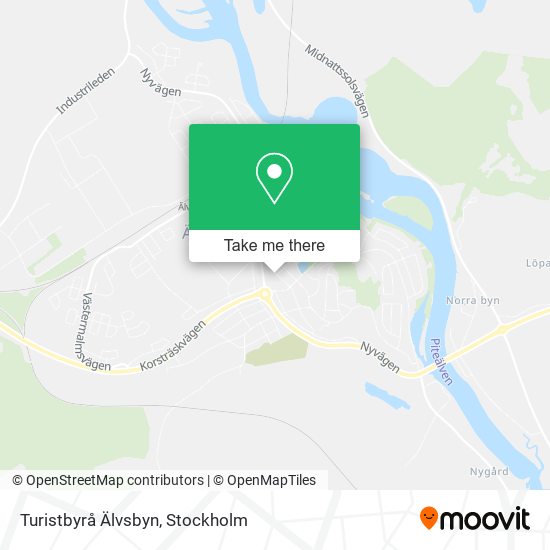 Turistbyrå Älvsbyn map