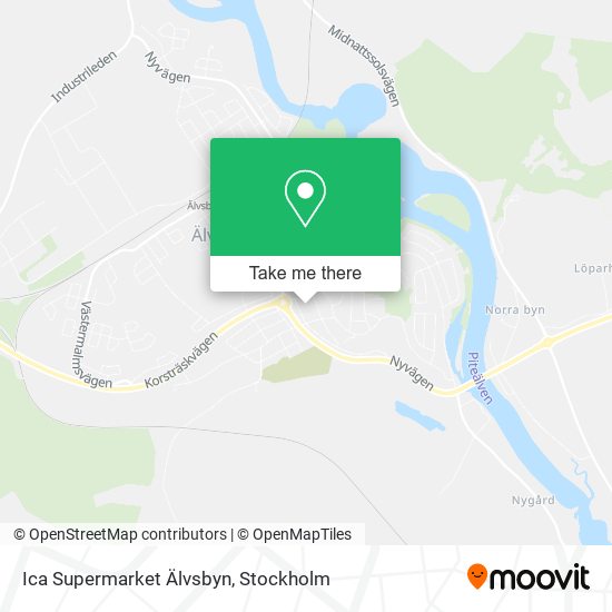 Ica Supermarket Älvsbyn map