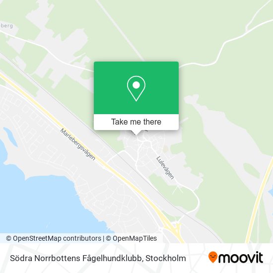 Södra Norrbottens Fågelhundklubb map