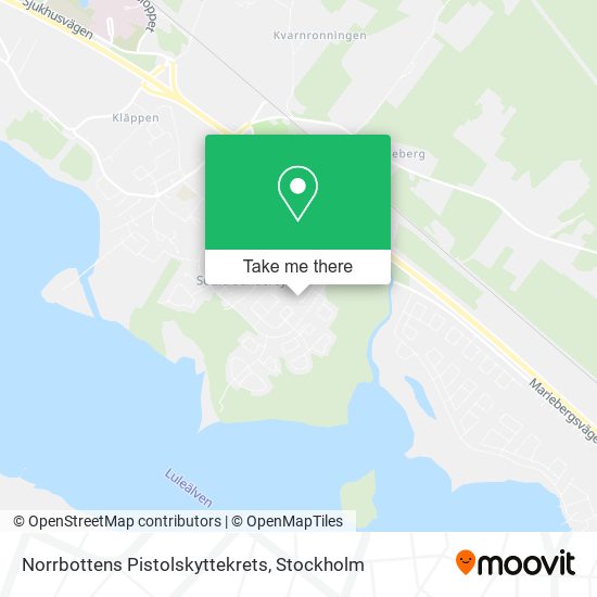 Norrbottens Pistolskyttekrets map
