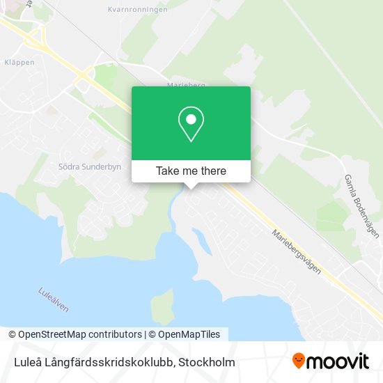 Luleå Långfärdsskridskoklubb map