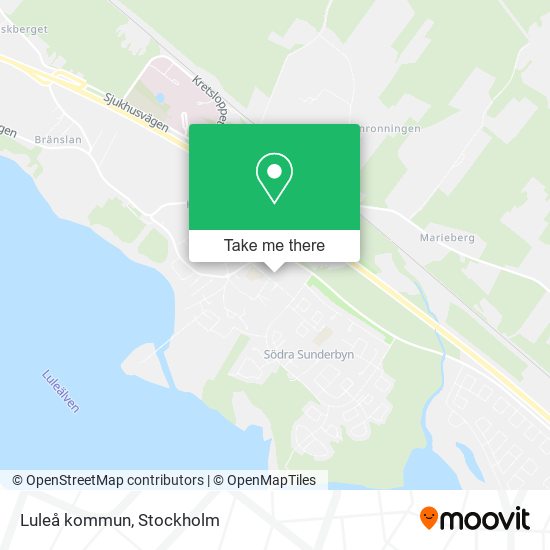 Luleå kommun map