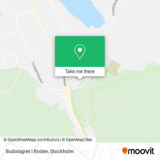 Budolagret i Boden map