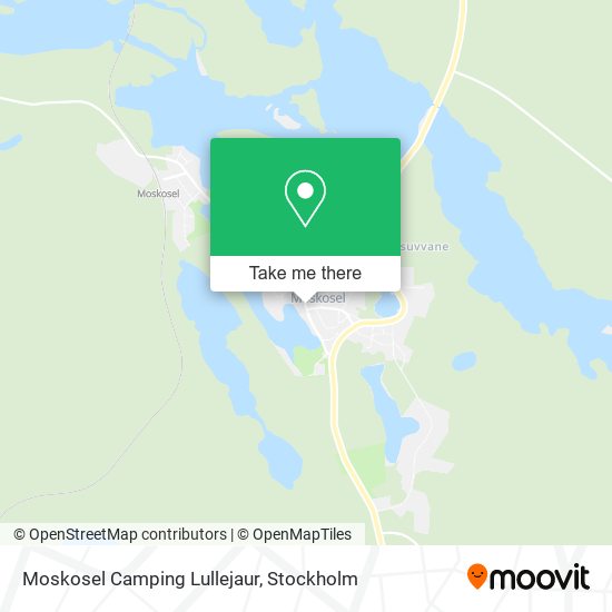 Moskosel Camping Lullejaur map