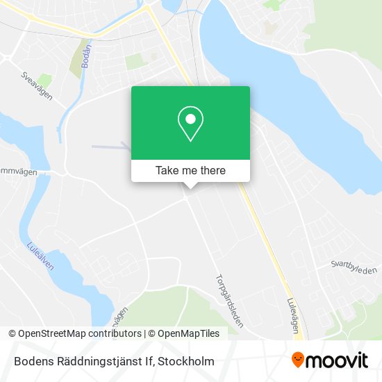 Bodens Räddningstjänst If map