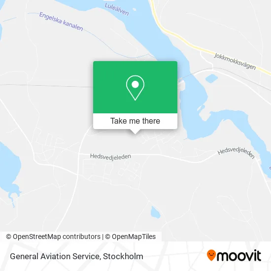 General Aviation Service map