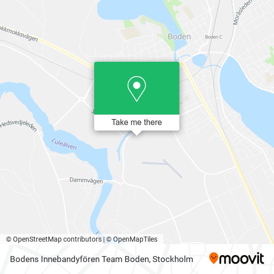 Bodens Innebandyfören Team Boden map