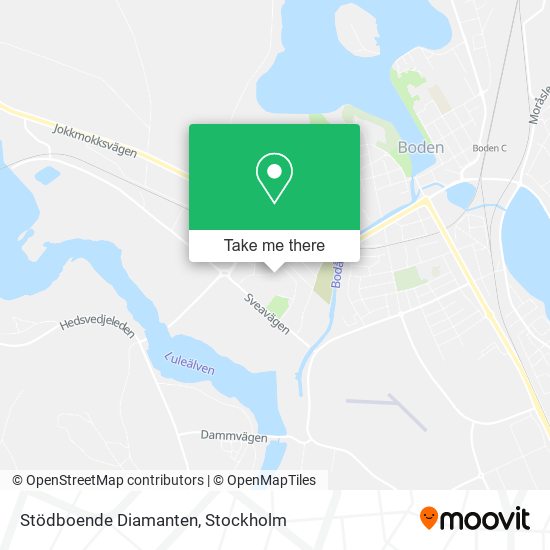 Stödboende Diamanten map