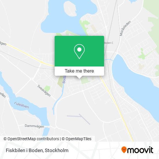 Fiskbilen i Boden map